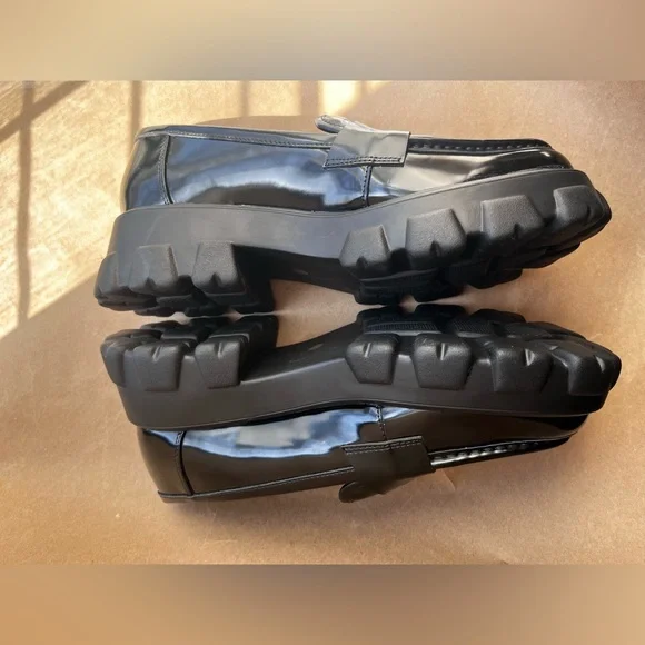 Bar III Black Platform Loafers Shoes Size 10 M - Picture 7 of 12